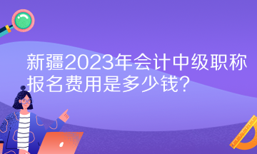 新疆2023年會(huì)計(jì)中級(jí)職稱報(bào)名費(fèi)用是多少錢？