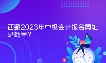 西藏2023年中級會計報名網址是哪里？