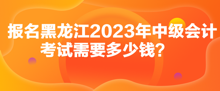 報(bào)名黑龍江2023年中級(jí)會(huì)計(jì)考試需要多少錢？