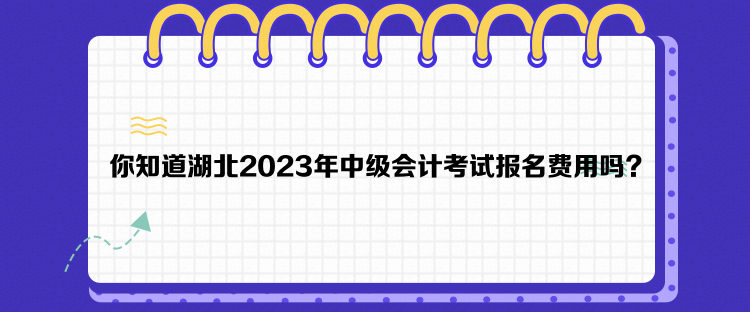 你知道湖北2023年中級會計考試報名費用嗎？