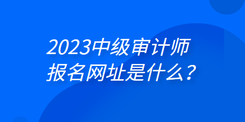 2023年中級審計師報名網(wǎng)址是什么？