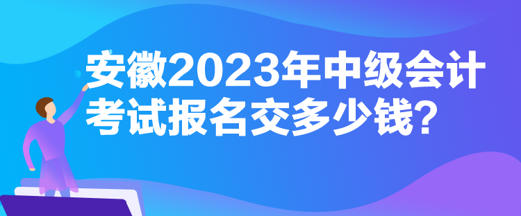 安徽2023年中級(jí)會(huì)計(jì)考試報(bào)名交多少錢(qián)？