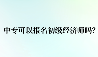 中?？梢詧竺跫壗?jīng)濟師嗎？