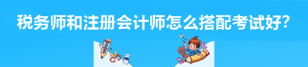 稅務(wù)師和注冊會計師怎么搭配考試好？