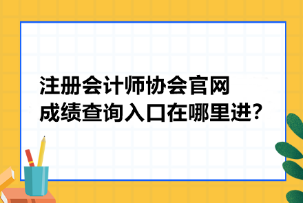 注冊(cè)會(huì)計(jì)師協(xié)會(huì)官網(wǎng)成績(jī)查詢?nèi)肟谠谀睦镞M(jìn)？