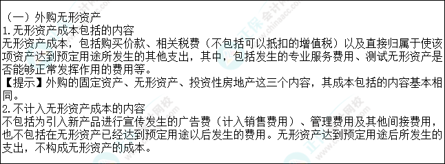 2023注會會計核心入門知識點6：外購無形資產(chǎn)的初始計量