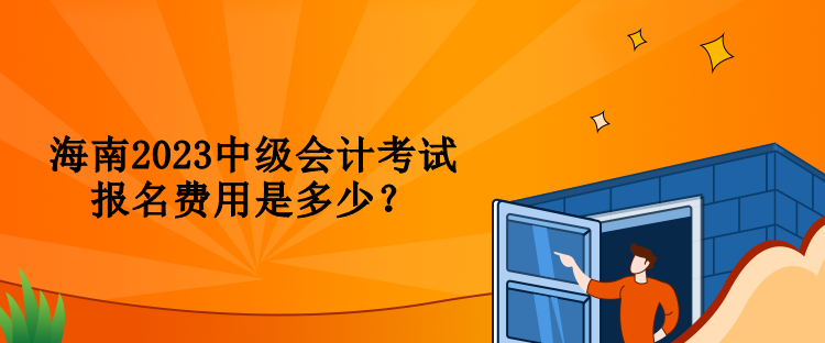 海南2023中級(jí)會(huì)計(jì)考試報(bào)名費(fèi)用是多少？