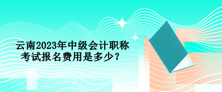 云南2023年中級會計職稱考試報名費用是多少？