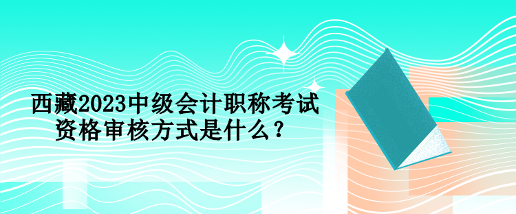 西藏2023中級(jí)會(huì)計(jì)職稱考試資格審核方式是什么？