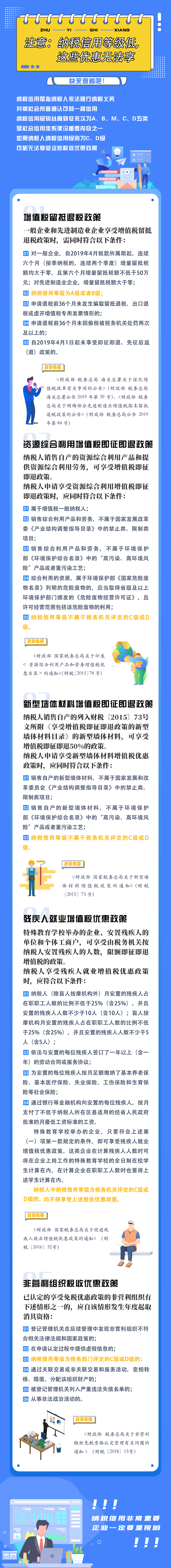 納稅信用級(jí)別為C、D級(jí)，這些優(yōu)惠無法享