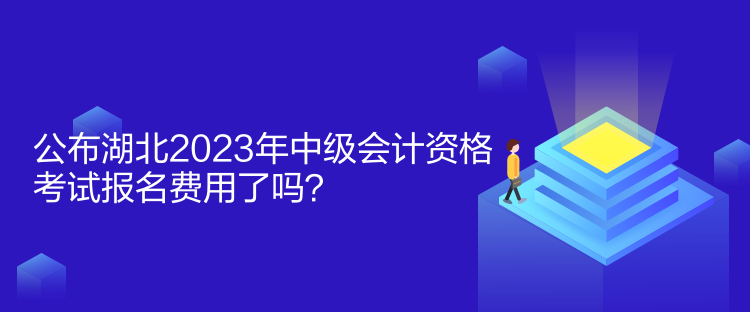 公布湖北2023年中級會計(jì)資格考試報(bào)名費(fèi)用了嗎？