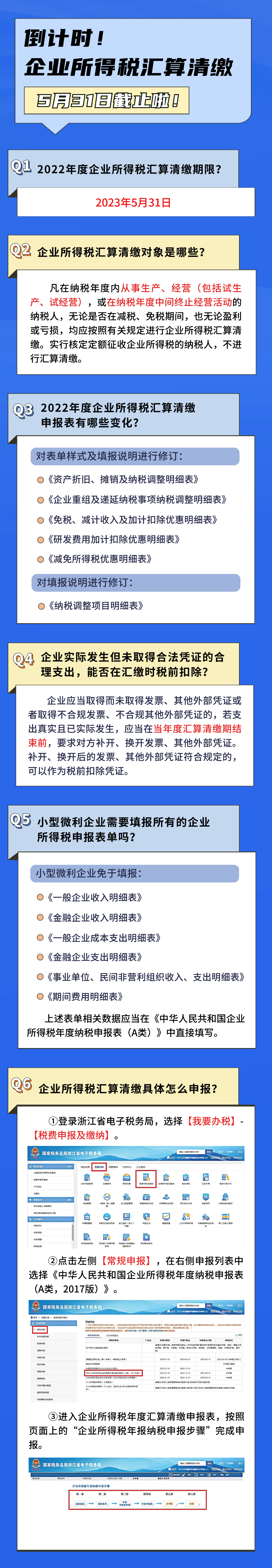 企業(yè)所得稅匯算清繳5月31日截止！