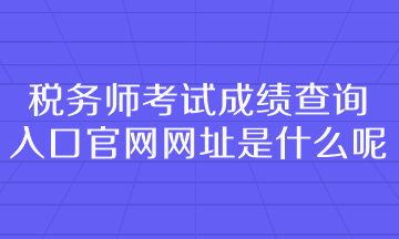 稅務師考試成績查詢?nèi)肟诠倬W(wǎng)網(wǎng)址是什么呢