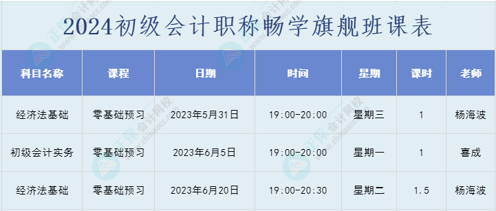 2024初級(jí)會(huì)計(jì)新課什么時(shí)候開(kāi)始上課??？沒(méi)有教材怎么學(xué)？