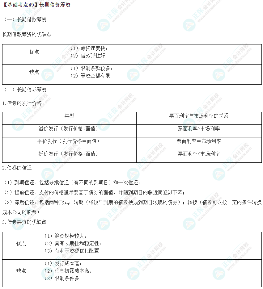 2023年注會《財管》基礎(chǔ)階段必學(xué)知識點