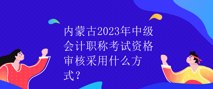 內(nèi)蒙古2023年中級會計職稱考試資格審核采用什么方式？