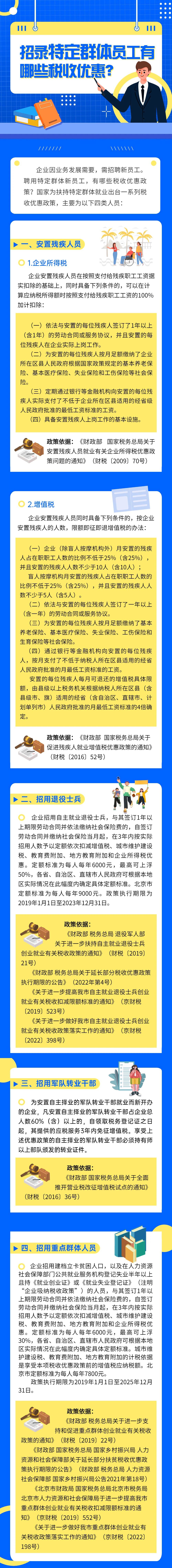 招錄特定群體員工有哪些稅收優(yōu)惠？