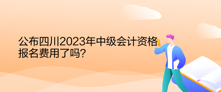 公布四川2023年中級會計(jì)資格報(bào)名費(fèi)用了嗎？