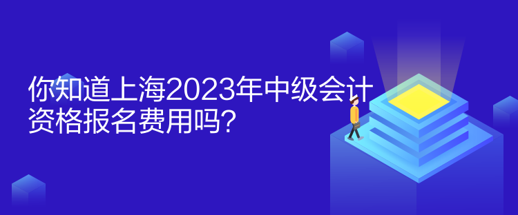 你知道上海2023年中級會計資格報名費用嗎？