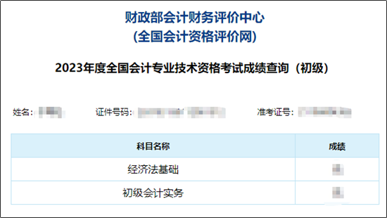 【圖文教學(xué)】2023年初級(jí)會(huì)計(jì)職稱(chēng)考試成績(jī)查詢(xún)流程及步驟