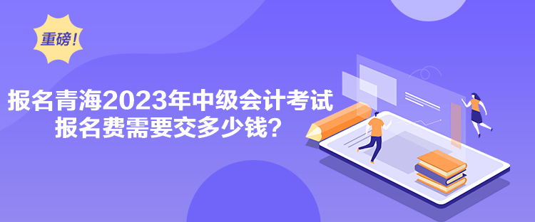 報(bào)名青海2023年中級(jí)會(huì)計(jì)考試報(bào)名費(fèi)需要交多少錢？