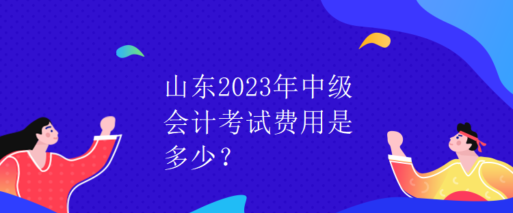 山東2023年中級(jí)會(huì)計(jì)考試費(fèi)用是多少？