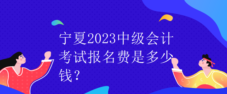 寧夏2023中級(jí)會(huì)計(jì)考試報(bào)名費(fèi)是多少錢？