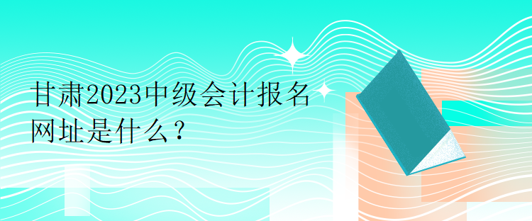 甘肅2023中級(jí)會(huì)計(jì)報(bào)名網(wǎng)址是什么？