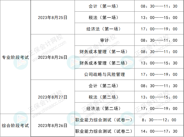 中注協(xié)公布8月CPA考試相關(guān)安排！