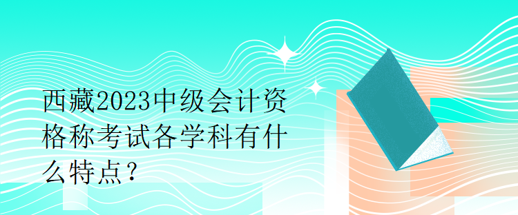 西藏2023中級會計資格稱考試各學(xué)科有什么特點？