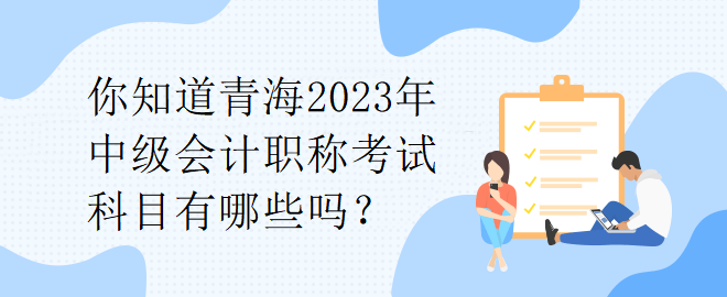 你知道青海2023年中級會(huì)計(jì)職稱考試科目有哪些嗎？