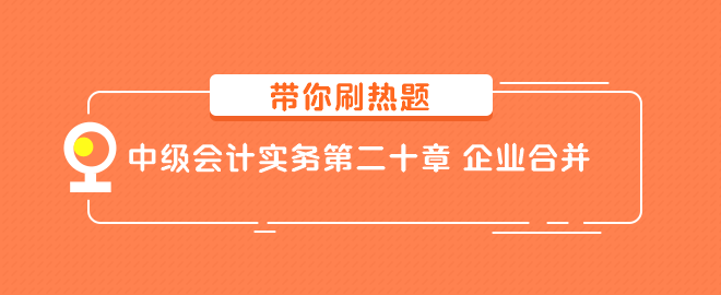 中級(jí)會(huì)計(jì)實(shí)務(wù)第二十章 企業(yè)合并