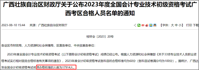 初級會計考試合格率堪憂 以廣西為例 考試合格率僅有22%左右！？