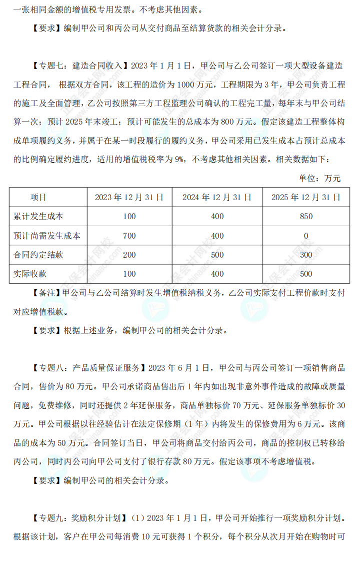 2023年《中級(jí)會(huì)計(jì)實(shí)務(wù)》母儀天下第三季-收入