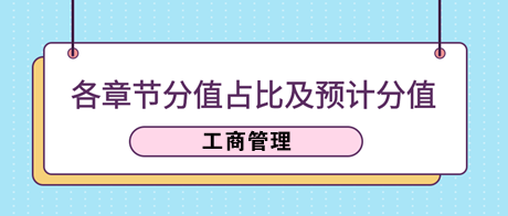 《工商管理》各章節(jié)分值占比及2023年預(yù)計分值