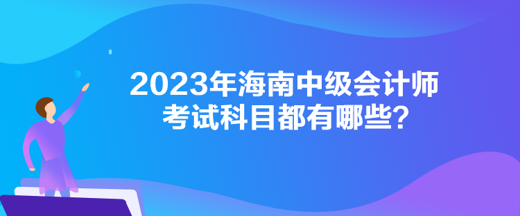 2023年海南中級(jí)會(huì)計(jì)師考試科目都有哪些？