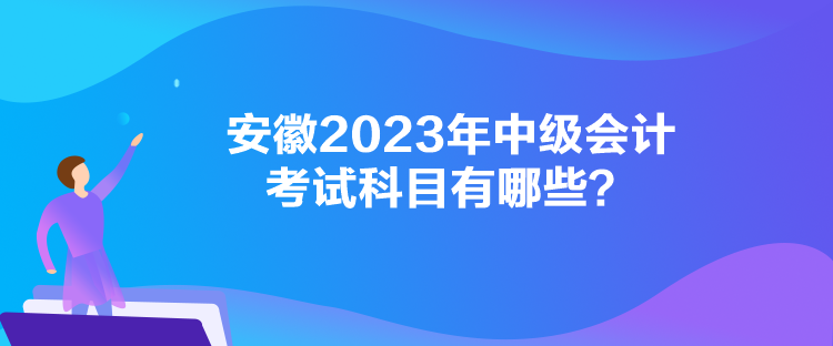 安徽2023年中級(jí)會(huì)計(jì)考試科目有哪些？