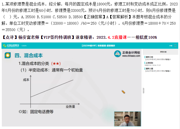 【VIP簽約特訓(xùn)班】2023中級會計《財務(wù)管理》考生回憶試題及點評