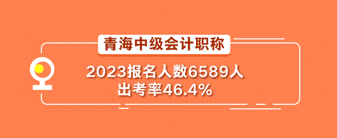 青海2023年中級(jí)會(huì)計(jì)職稱考試報(bào)名人數(shù)6589人 出考率46.4%