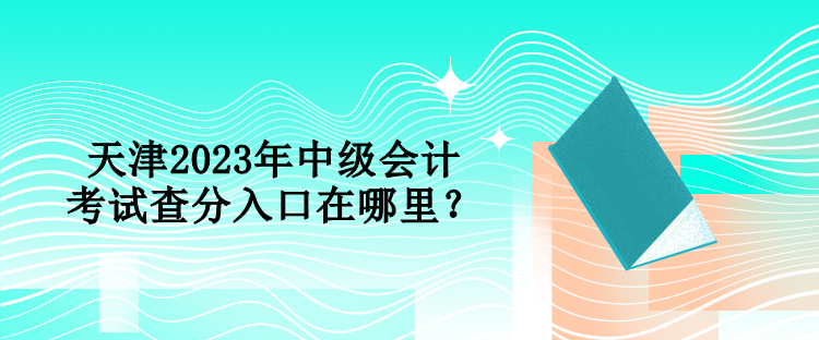 天津2023年中級會(huì)計(jì)考試查分入口在哪里？