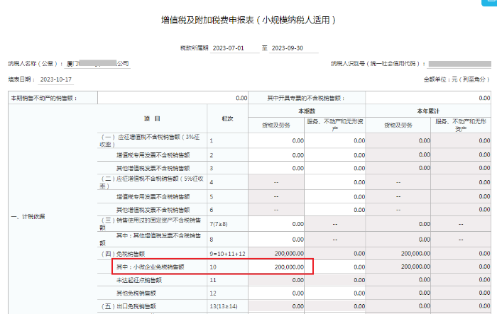 增值稅及附加稅費申報表