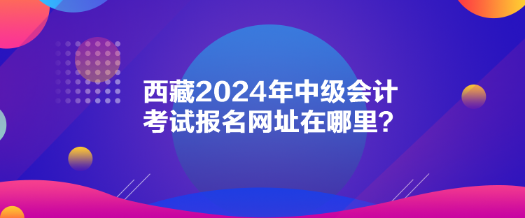 西藏2024年中級(jí)會(huì)計(jì)考試報(bào)名網(wǎng)址在哪里？