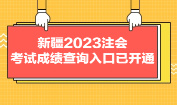 新疆2023注會(huì)考試成績(jī)查詢?nèi)肟谝验_通