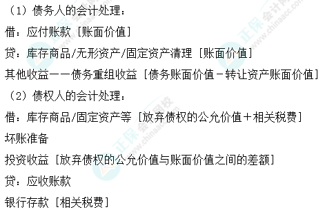 2024中級會計實務(wù)預(yù)習(xí)必看知識點(diǎn)29：以非金融資產(chǎn)清償債務(wù)