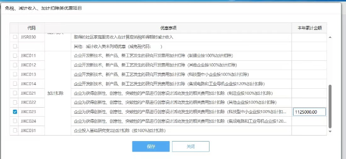 研發(fā)費用加計扣除金額