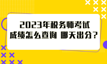 2023年稅務(wù)師考試成績怎么查詢？哪天出分？