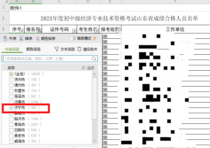 山東濟(jì)寧2023年初中級(jí)經(jīng)濟(jì)師考試通過率約為13.25%