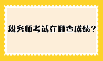 稅務(wù)師考試在哪查成績？