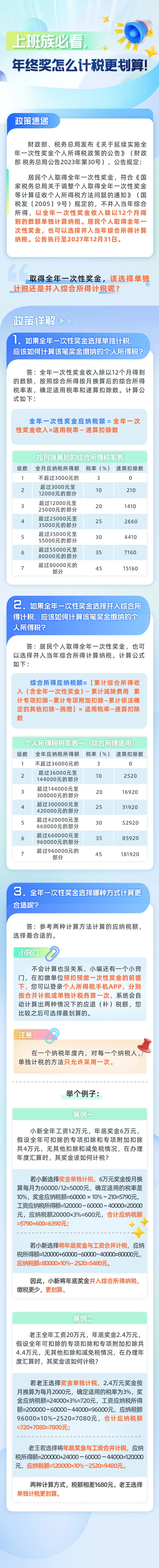 上班族必看，年終獎(jiǎng)怎么計(jì)稅更劃算！