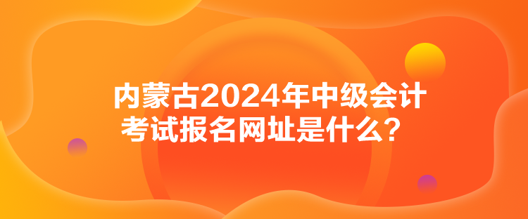 內(nèi)蒙古2024年中級會(huì)計(jì)考試報(bào)名網(wǎng)址是什么？